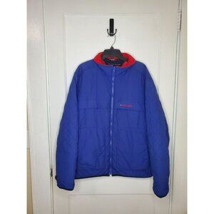 TOMMY HILFIGER Jacket Waterstop Coldstop SPELLOUT Coat Parka Blue MENS Size XL